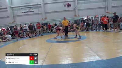 105 lbs Final - Dilynn Albrecht, Badger Girls Elite vs Aurora Maring, Grindhouse W.C.