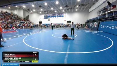 110 lbs Prelim - Isaac Ness, McCormick Jr. High vs Jeremiah Aguilar, Laramie Middle School