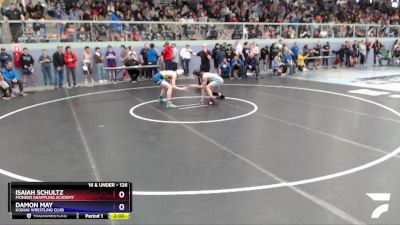 126 lbs Round 3 - Isaiah Schultz, Pioneer Grappling Academy vs Damon May, Kodiak Wrestling Club