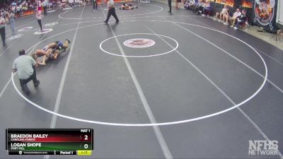 5A 132 lbs Semifinal - Logan Shope, Fort Mill vs Braedon Bailey, Carolina Forest