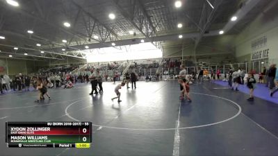 55 lbs Cons. Semi - Xydon Zollinger, East Idaho Elite vs Mason Williams, Bonneville Wrestling Club