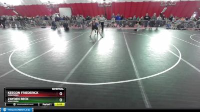 165 lbs Semifinal - Zayden Beck, Wisconsin vs Keegon Friederick, Wisconsin