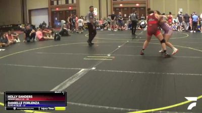 148 lbs Round 5 (10 Team) - Holly Sanders, Venom Girls 2.0 vs Danielle Forlenza, Elite NJ Blue