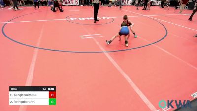 61 lbs Consi Of 4 - Heston Klinglesmith, Perry Wrestling Academy vs Anden Rathgeber, Chaparral Kids Wrestling Club