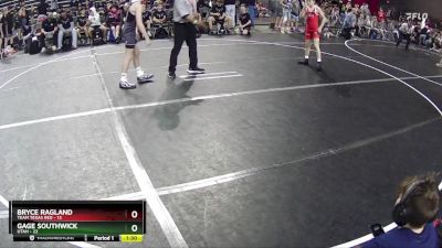 90 lbs Round 1 (6 Team) - Gage Southwick, Utah vs Bryce Ragland, Team Texas Red