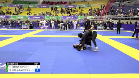 FLAVIA REGINA XAVIER vs RAISSA MARIA CAMPOS MENDES 2024 Brasileiro Jiu-Jitsu IBJJF