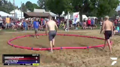 80kg Round 2 - Westyn Price, Big Game Wrestling vs Harrison Brinegar, PCM Mustang Mat Club