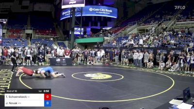 195 lbs Rnd Of 16 - Trace Schoenebeck, Wisconsin vs Joey Novak, Minnesota