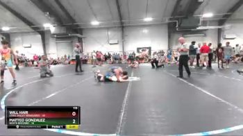 115 lbs Round 6 (8 Team) - Will Hair, Steel Valley Renegades vs Matteo Gonzalez, North Brevard