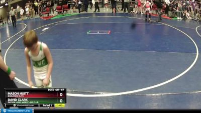 67 lbs Cons. Round 3 - David Clark, Payson Lions Wrestling Club vs Mason Huitt, Badlands Elite