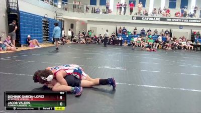 160 lbs Round 4 (6 Team) - Jacob Valdes, Florida Punishers vs Dominik Garcia-lopez, U2 Upstate Uprising