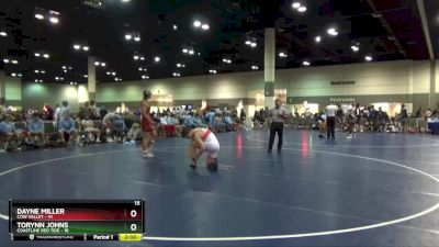 182 lbs Round 3 (6 Team) - Torynn Johns, Coastline Red Tide vs Dayne Miller, Cow Valley