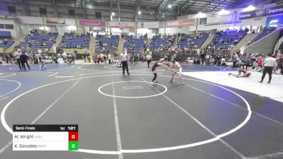 94 lbs Semifinal - Mina Wright, Lesher vs Khloe Gonzales, Montrose Elite