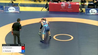 57 kg Consolation - Brent Fleetwood, Bison Wrestling Club vs Zane Richards, Titan Mercury Wrestling Club