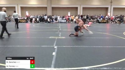 109 lbs Consi Of 16 #1 - Mateo Sanchez, Mateo Sanchez vs Wyatt Forney, Nwa