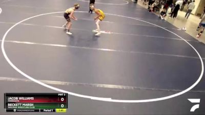 92 lbs Quarterfinal - Jacob Williams, Minnesota vs Beckett Marsh, Waconia Wrestling Club