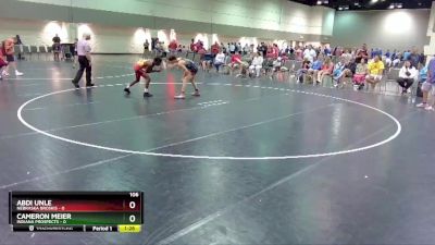 106 lbs Round 3 (16 Team) - Abdi Unle, Nebraska Broskis vs Cameron Meier, Indiana Prospects