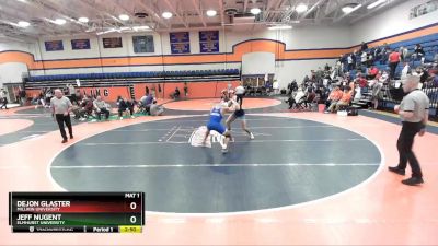 165 lbs Cons. Round 3 - Jeff Nugent, Elmhurst University vs Dejon Glaster, Millikin University