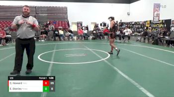 129 lbs Placement Matches (8 Team) - Evan Stanley, POWA (CO) vs Camryn Howard, Team Revival