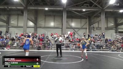 110 lbs Cons. Round 1 - Macy Cuevas, Winfield vs Kady Reid, WR-Topeka Blue Thunder