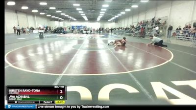 132 lbs Cons. Round 1 - Ava Achabal, Bishop Kelly vs Kirsten Rayo-Tona, Columbia