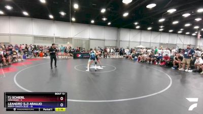 152 lbs Quarters & 1st Wb (16 Team) - TJ Schierl, Wisconsin vs Leandro (LJ) Araujo, North Dakota Blue