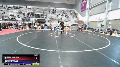 76 lbs Cons. Round 3 - Aubrie Molina, HI vs Genevieve An, GA