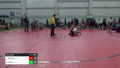 80 lbs Pools - Logan Brickley, Rebellion vs Nick Paeth, Woodshed