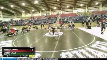 92 lbs Finals (2 Team) - Jacoby Valle, Idaho 2 vs Connor Simons, Utah Gold