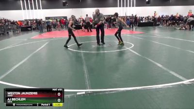 80 lbs Round 2 - Aj Bechlem, SEHS vs Weston Jaunzemis, SAND