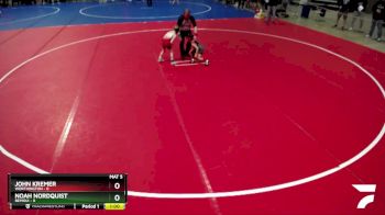 45 lbs Quarterfinals (8 Team) - John Kremer, Worthington vs Noah Nordquist, Bemidji