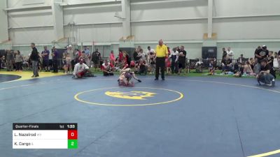 70-M lbs Quarterfinal - Lincoln Nazelrod, WV vs Kasen Cargo, IL