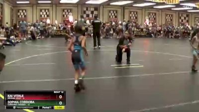 49 lbs Finals (8 Team) - Sophia Cordoba, Cordoba Trained vs Kai Vitale, Revival Gray