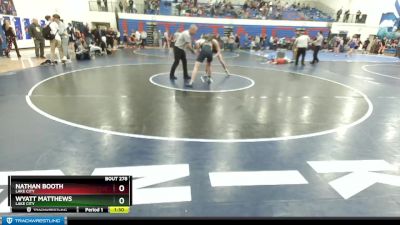 152 lbs Cons. Round 3 - Wyatt Matthews, Lake City vs Nathan Booth, Lake City