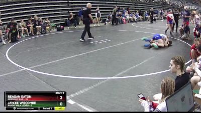 107 lbs Semis & 1st Wrestleback (8 Team) - Reagan Eaton, Nebraska Blue vs Jaycee Wiscombe, Kansas Aqua Lizard