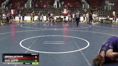 167 lbs Round 2 (4 Team) - Jeremiah Detwiler, Dirty Dozen Team vs Gavin Vankirk, Michigan Cobras