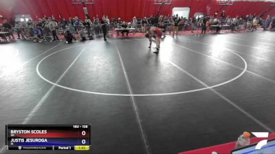 138 lbs Cons. Round 7 - Bryston Scoles, WI vs Justis Jesuroga, IA