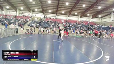 96 lbs Quarterfinal - Kyra McMahon, Montana vs Maquelle Pace, Utah