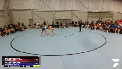 122 lbs Round 2 (8 Team) - Cassidy Benwell, Missouri Fire vs Savannah Witt, Pennsylvania Blue