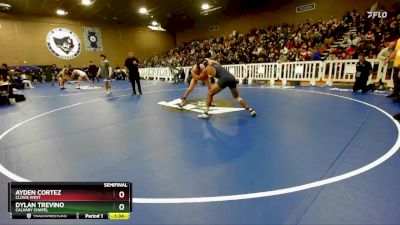 165 lbs Semifinal - Dylan Trevino, Calvary Chapel vs Ayden Cortez, Clovis West