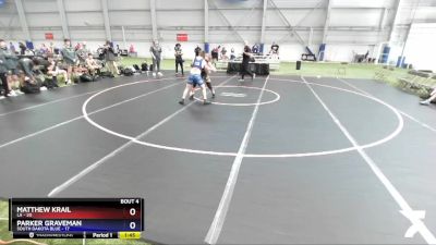 138 lbs Round 1 (8 Team) - Matthew Krail, LA vs Parker Graveman, South Dakota Blue