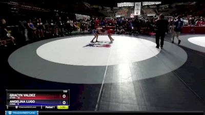 110 lbs Round 1 (4 Team) - Gracyn Valdez, KTWA vs Angelina Lugo, CVWA