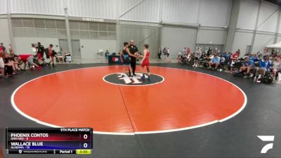 126 lbs Placement Matches (8 Team) - Phoenix Contos, Ohio Red vs Wallace Blue, Alabama