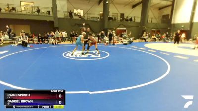 138 lbs Quarterfinal - Ryan Espiritu, CA vs Gabriel Brown, ID