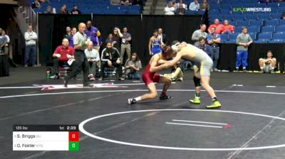 125 lbs Round of 16 - Sinjin Briggs, Iowa State vs Drake Foster, Wyoming