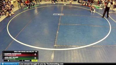 56 lbs Champ. Round 1 - Harper Robinson, Pahranagat Valley vs Adeline Sharp, Uintah Wrestling