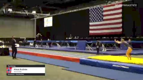 Maya Andrew - Tumbling, World Elite - 2021 USA Gymnastics Championships