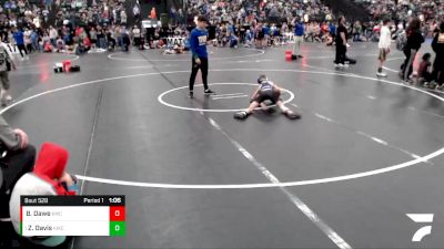 71-78 lbs Quarterfinal - Zechariah Davis, Fillmore Central vs Brody Dawe, Burwell Wrestling