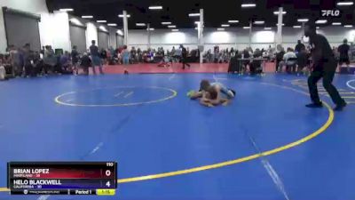 110 lbs Round 2 (8 Team) - Brian Lopez, Maryland vs Helo Blackwell, California