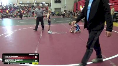 65 lbs Cons. Round 3 - Sebastian Sullivan, Auburn Takedown vs Jaxon Taylor, Northside Takedown Wrestling C